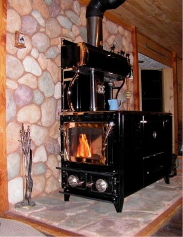 Flame View Wood Cook Stove. 