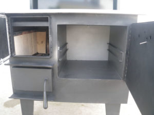 Cabin tender wood cook stove